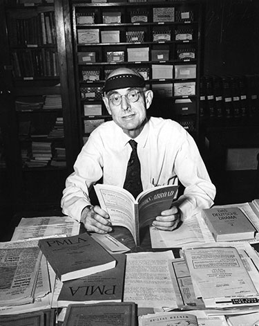 Dr. House at his desk, ca. 1948