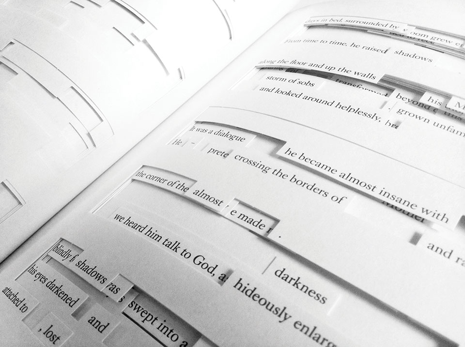 Close-up photo of Tree of Codes by Jonathan Safran Foer