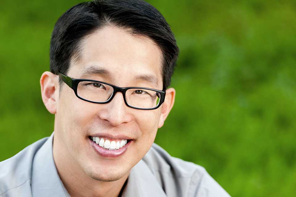 A photograph of Gene Luen Yang