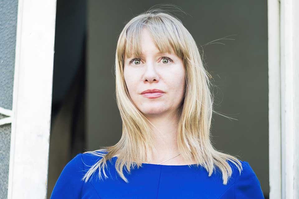 A photograph of translator Megan McDowell