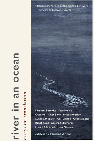 The cover to River in an Ocean: Essays on Translation