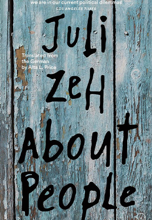 The cover to About People by Juli Zeh