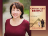 A photograph hof Cara Lopez Lee and the cover to her book Candlelight Bridge