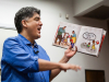 Sherman Alexie doing a lively reading of his children’s book Thunder Boy Jr. on the ASU Tempe campus.