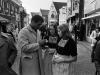 Muhammad Ali signing autographs for Volendam women.