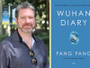 A photograph of translator Michael Berry juxtaposed with the cover to Fang Fang's Wuhan Diary