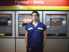 Kike in front of subway train doors. Photo: Getty Images / AFP / Eitan Abramovich