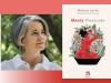 A photograph of Monica Lavin juxtaposed with the cover to her book Meaty Pleasures