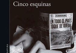 The cover to Cinco esquinas by Mario Vargas Llosa